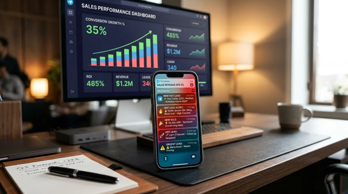 Case Study: Đội Sales BĐS & Dịch Vụ Tăng 300% Tỷ Lệ Chốt Nhờ Bắn Lead Facebook Về Telegram Sau 2 Phút